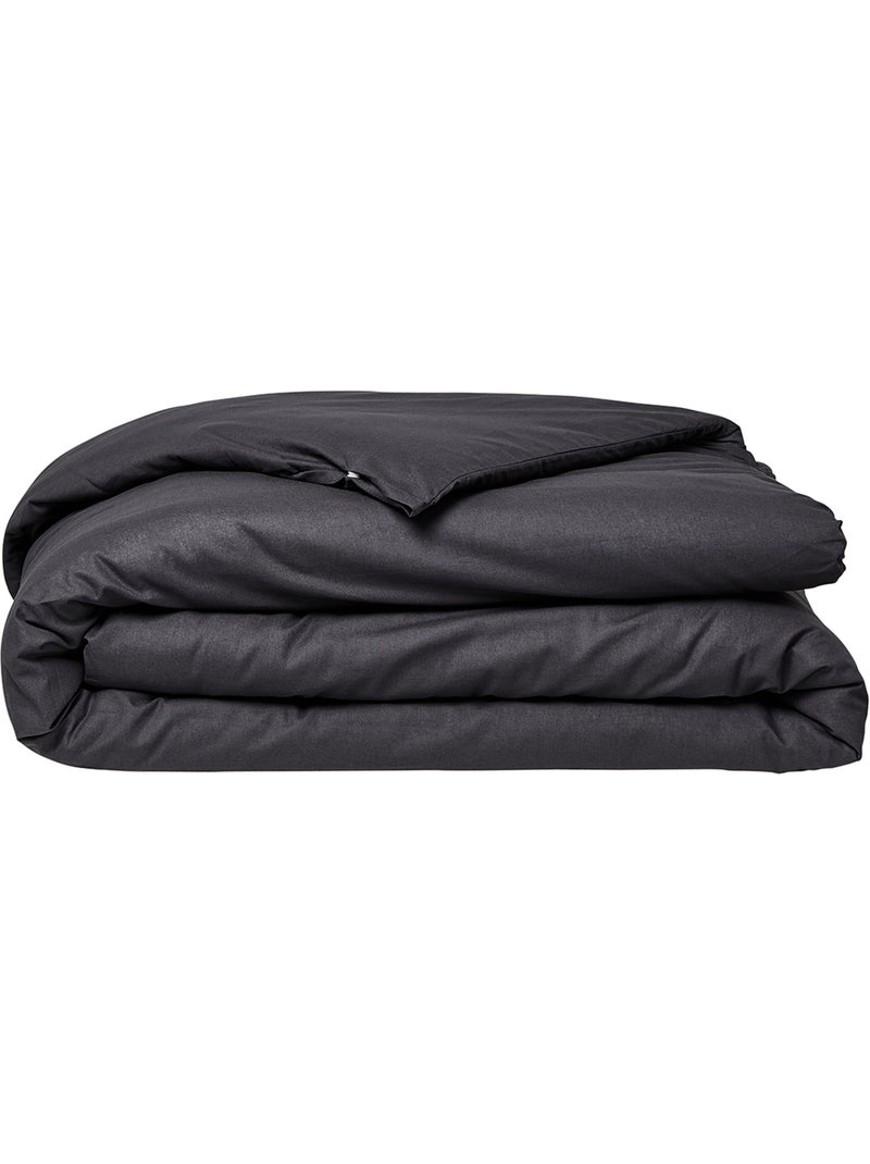 Housse de couette ESSENTIAL gris anthracite - Kiabi