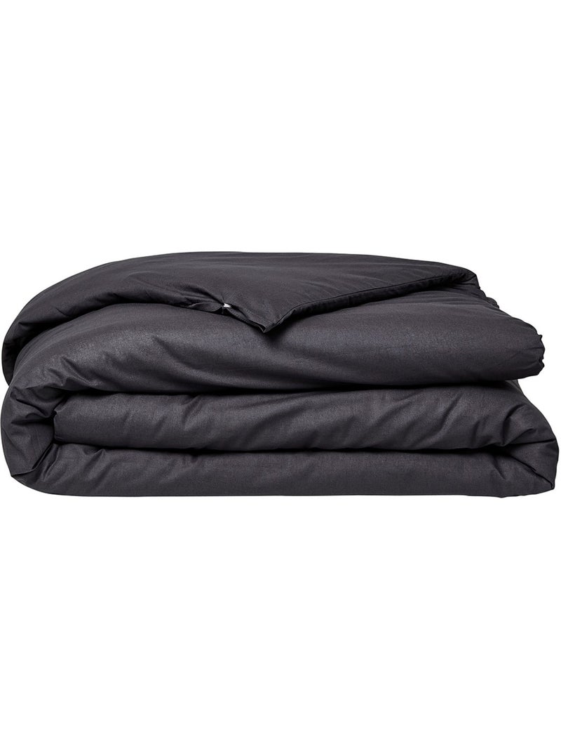 Housse de couette ESSENTIAL gris anthracite - Kiabi
