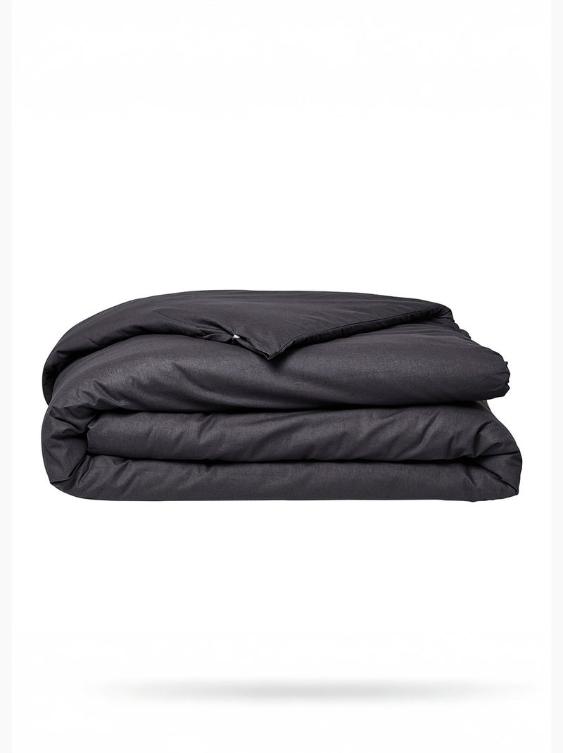 Housse de couette ESSENTIAL gris anthracite - Kiabi