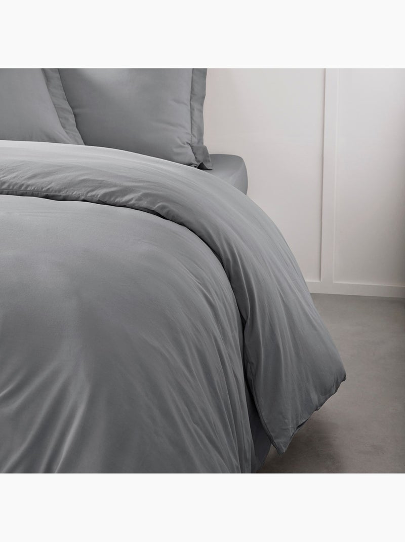 Housse de couette ESSENTIAL Gris clair - Kiabi