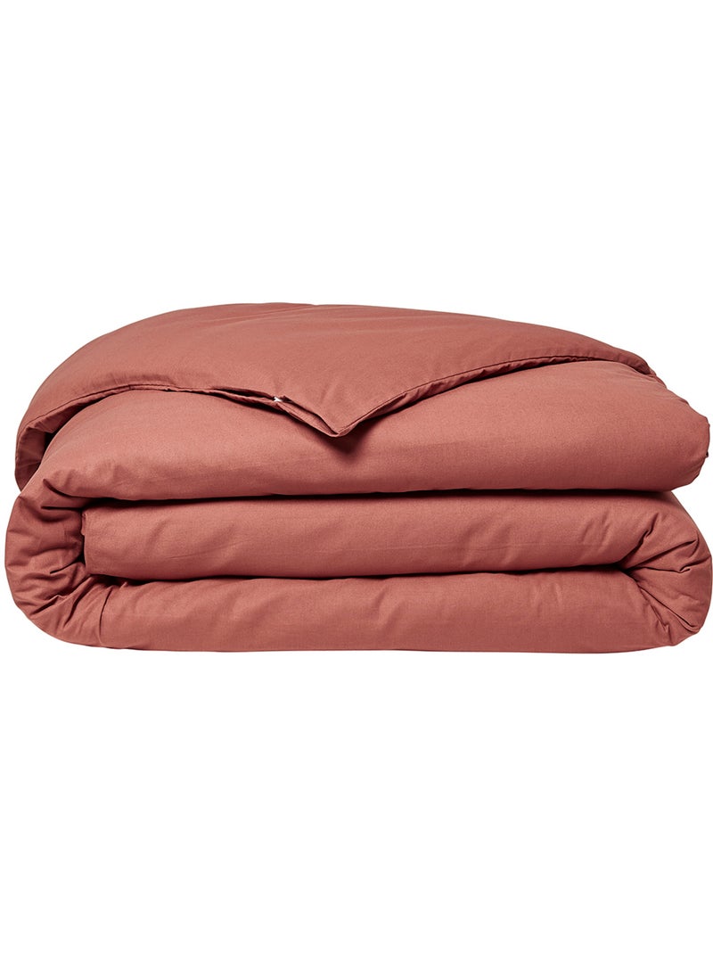 Housse de couette ESSENTIAL Rouge brique - Kiabi