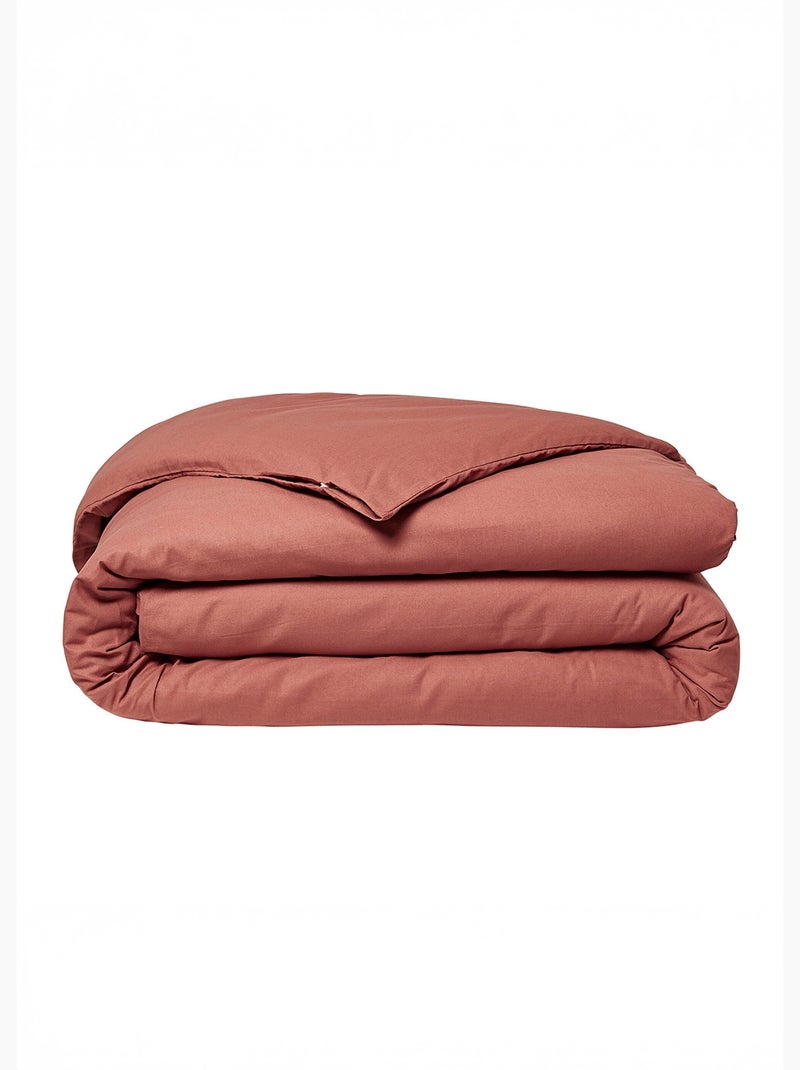 Housse de couette ESSENTIAL Rouge brique - Kiabi