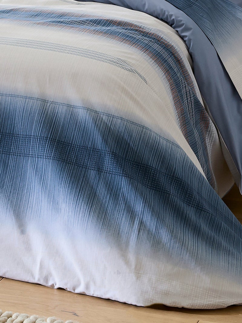 Housse de couette ESTEBAN Blanc Bleu - Kiabi