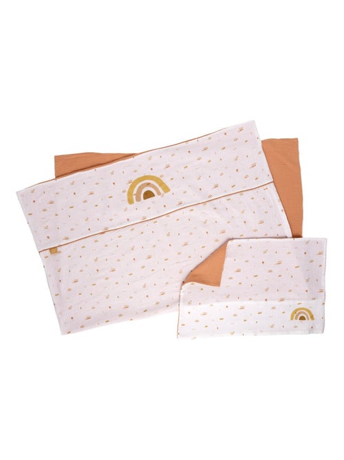 Housse de couette et taie d'oreiller coton - SAUTHON - Kiabi