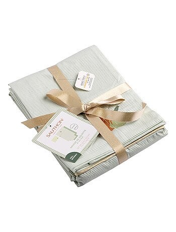 Housse de couette et taie d'oreiller coton - SAUTHON