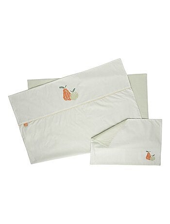 Housse de couette et taie d'oreiller coton -