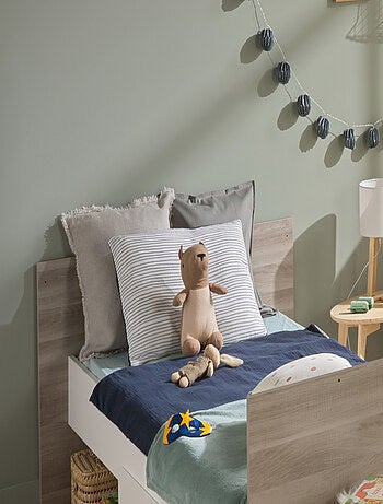 Housse de couette et taie d'oreiller marinière -