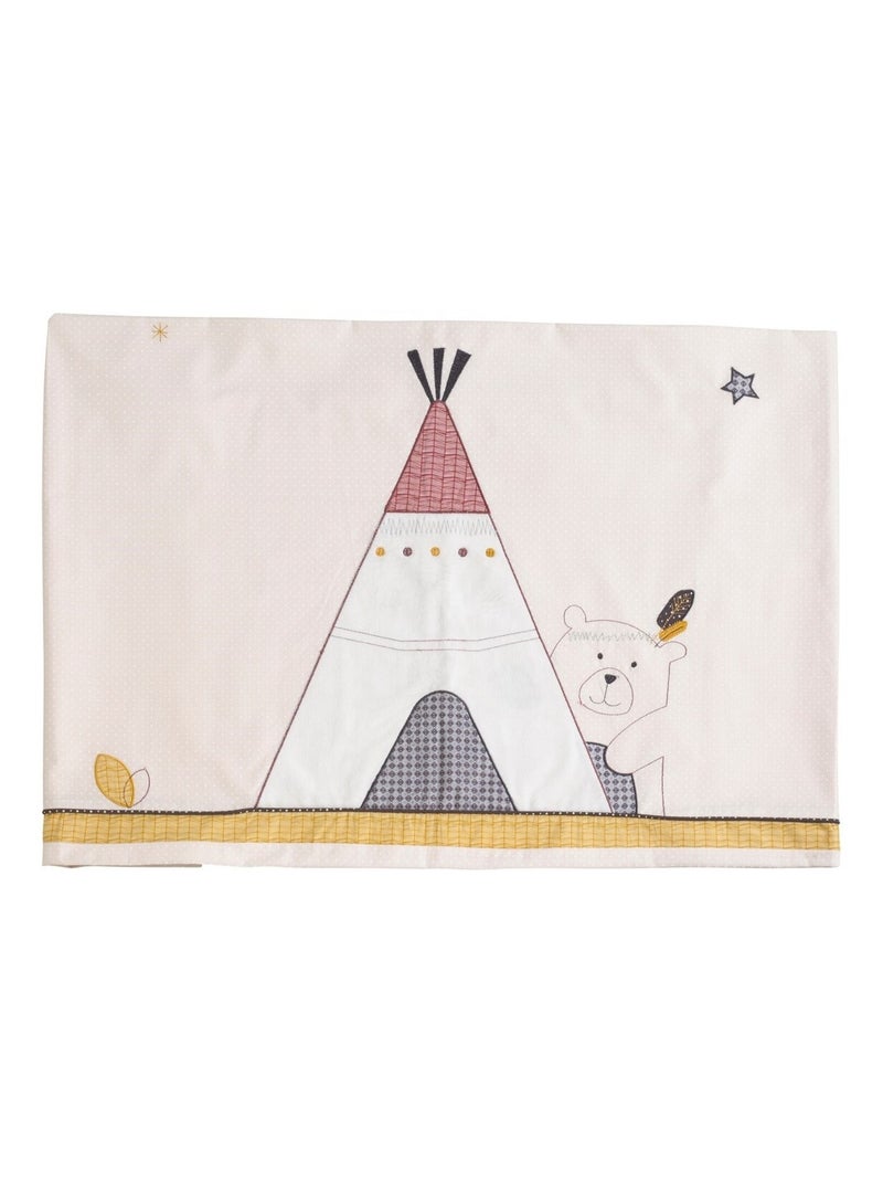 Housse de couette et taie en coton - SAUTHON Beige - Kiabi
