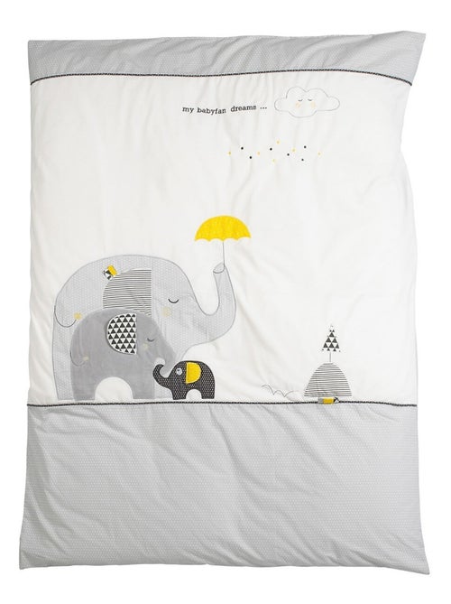 Housse de couette et taie en coton - SAUTHON - Kiabi