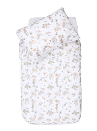 Housse de couette et taie pour enfant en coton
