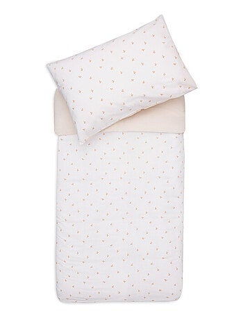 Housse de couette et taie pour enfant en coton