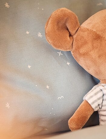 Housse de couette et taie pour enfant en coton