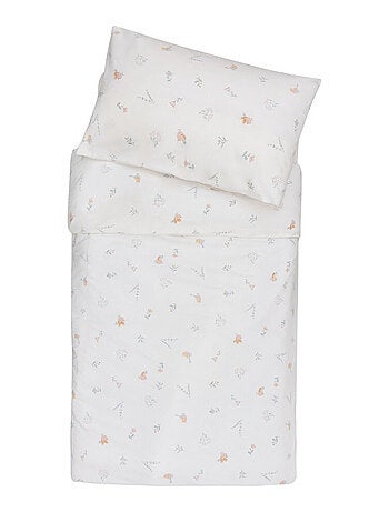 Housse de couette et taie pour enfant en coton