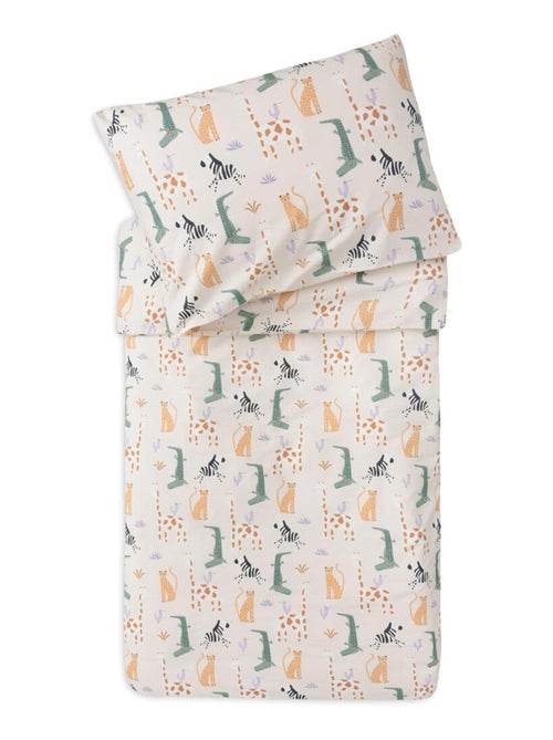Housse de couette et taie pour enfant en coton Jollein - Kiabi