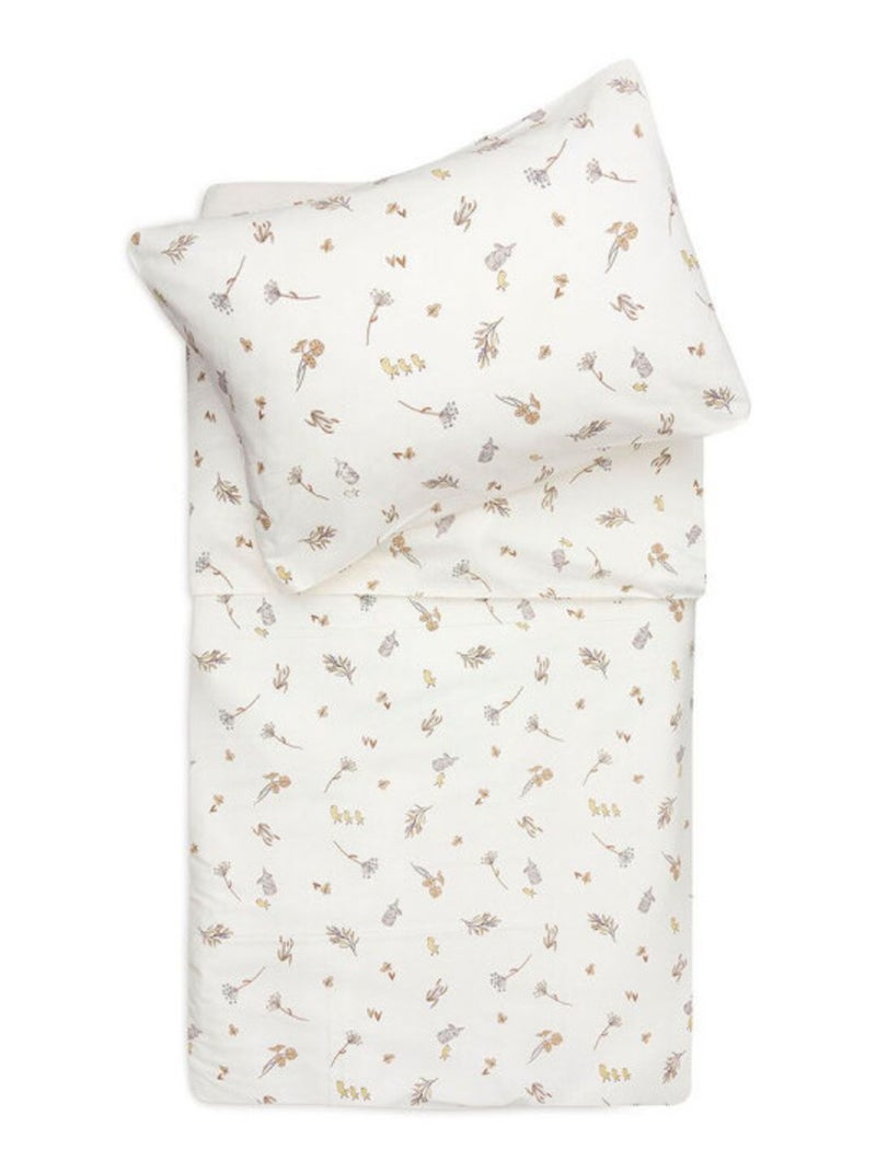 Housse de couette et taie pour enfant en coton Marron - Kiabi