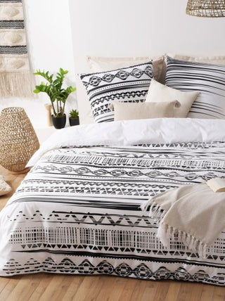 Housse de couette  Ethnik NB + taie(s) 100% coton 57 fils
