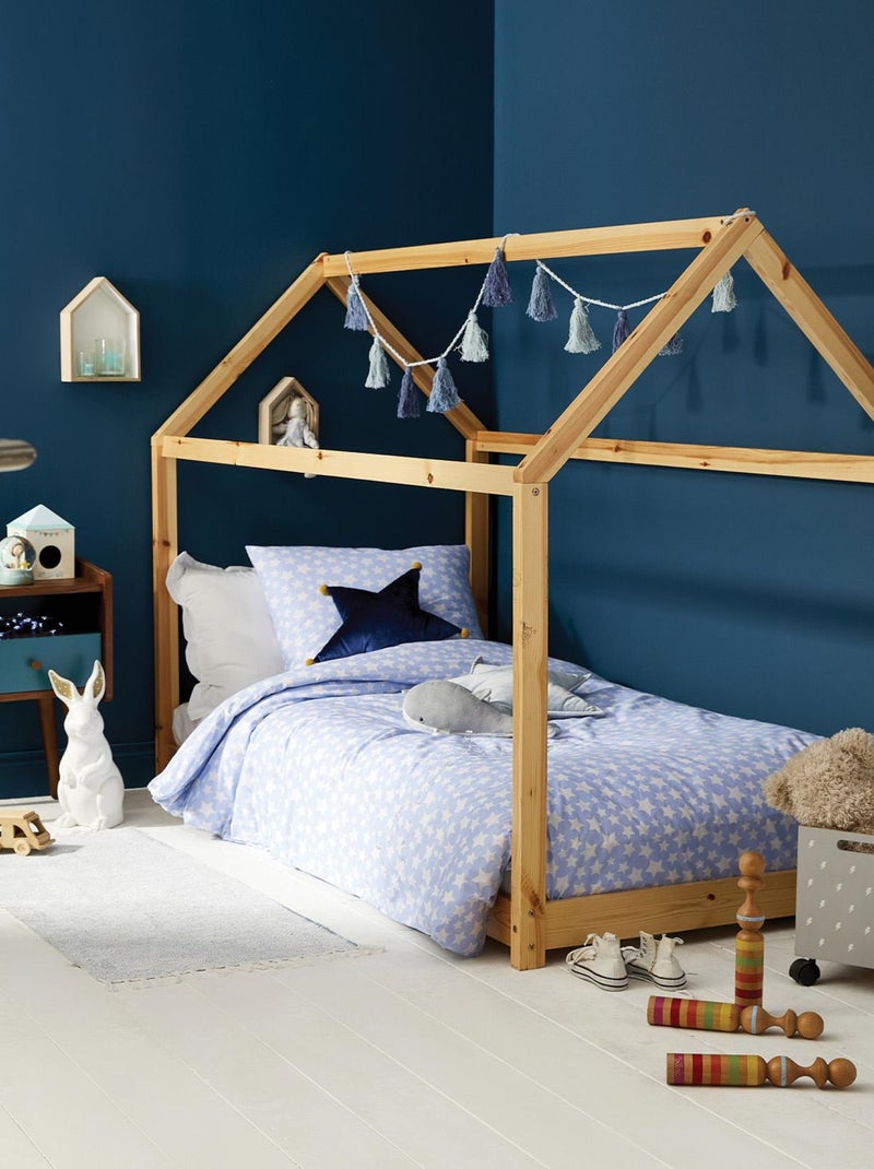 Housse de couette étoiles bleues Bleu - Kiabi
