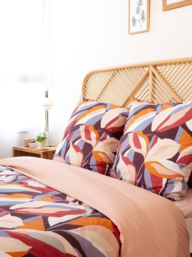 Housse de couette  Exubérance + taie(s) microfibre Violet - Kiabi
