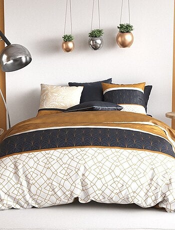 Housse de couette FELORA + 2 taies coton 57 fils