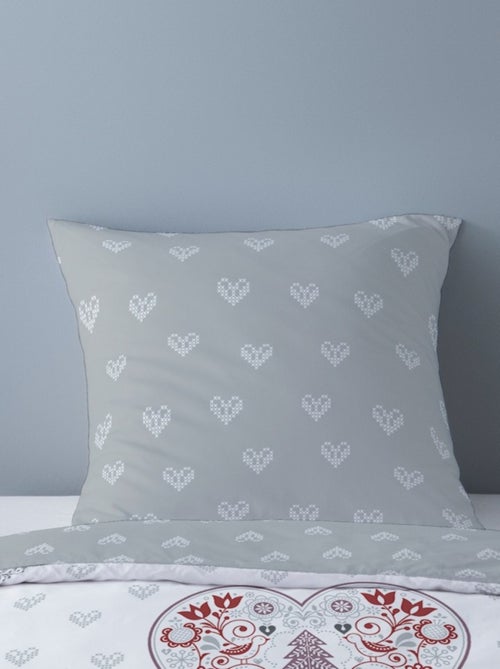 Housse de couette Flanelle 140x200 + 1 taie d'oreiller - Kiabi