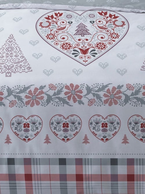Housse de couette Flanelle 140x200 + 1 taie d'oreiller - Kiabi