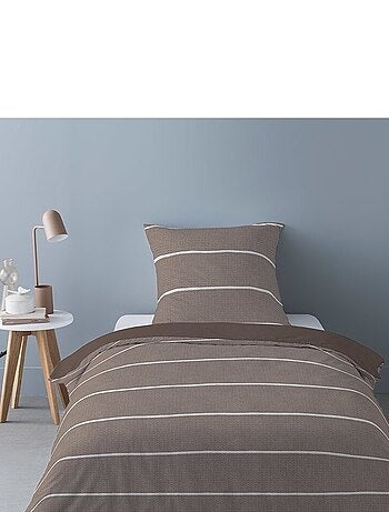 Housse de couette Flanelle 140x200 + 1 taie d'oreiller