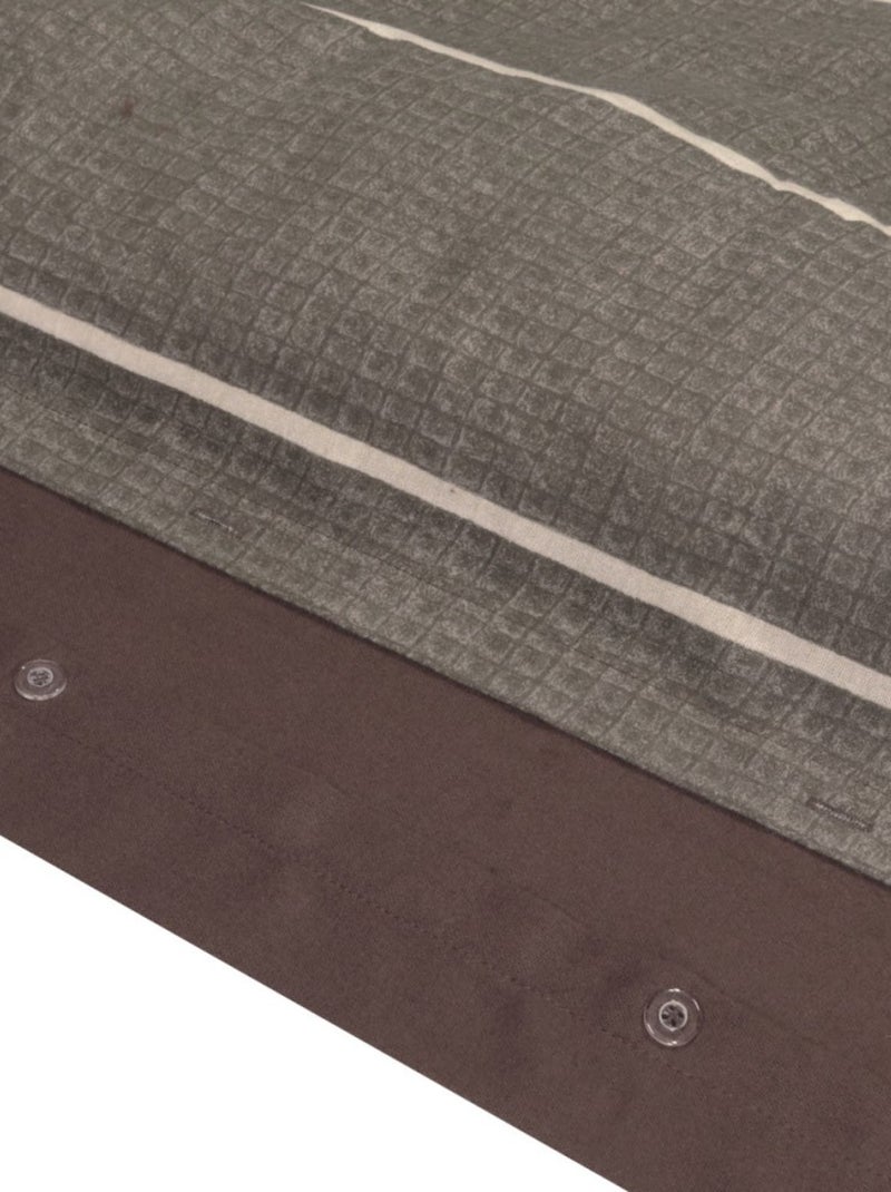 Housse de couette Flanelle 140x200 + 1 taie d'oreiller Multicolore - Kiabi