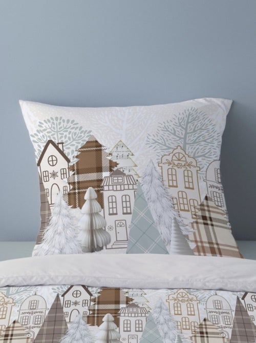 Housse de couette Flanelle 140x200 + 1 taie d'oreiller - Kiabi