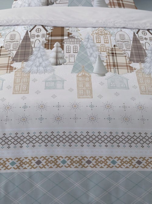 Housse de couette Flanelle 140x200 + 1 taie d'oreiller - Kiabi