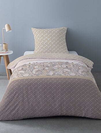 Housse de couette Flanelle 140x200 + 1 taie d'oreiller