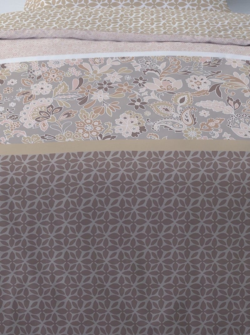 Housse de couette Flanelle 140x200 + 1 taie d'oreiller Multicolore - Kiabi