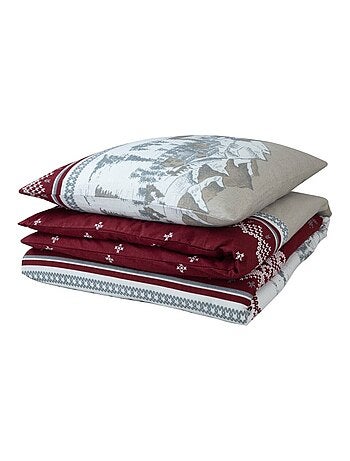 Housse de couette Flanelle 140x200 + 1 taie d'oreiller