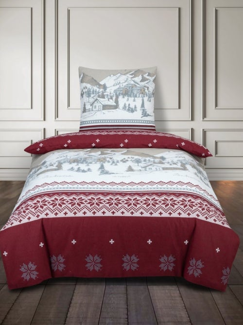 Housse de couette Flanelle 140x200 + 1 taie d'oreiller - Kiabi Housse de couette Flanelle 140x200 + 1 taie d'oreiller - Kiabi