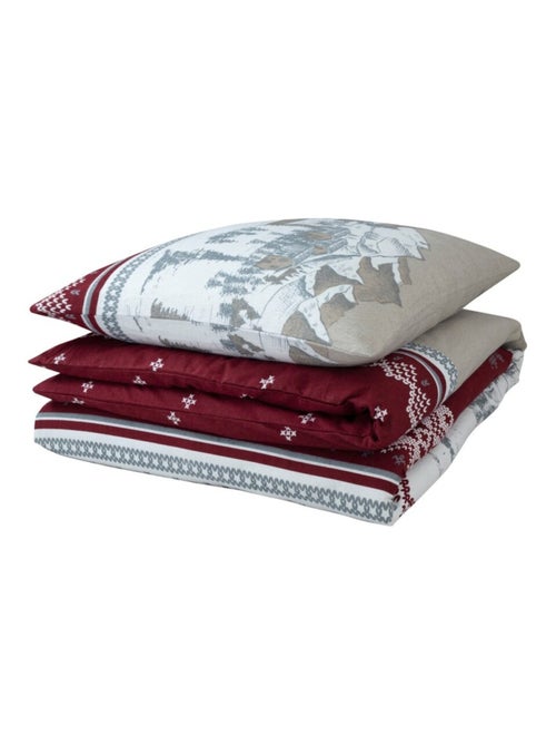 Housse de couette Flanelle 140x200 + 1 taie d'oreiller - Kiabi Housse de couette Flanelle 140x200 + 1 taie d'oreiller - Kiabi