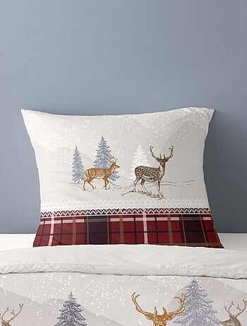 Housse de couette Flanelle 140x200 + 1 taie d'oreiller