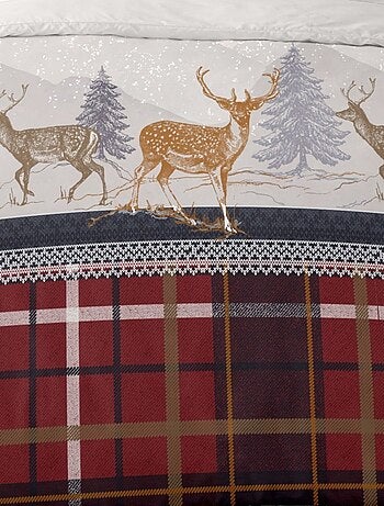 Housse de couette Flanelle 140x200 + 1 taie d'oreiller