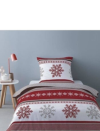 Housse de couette Flanelle 140x200 ADELE + 1 taie