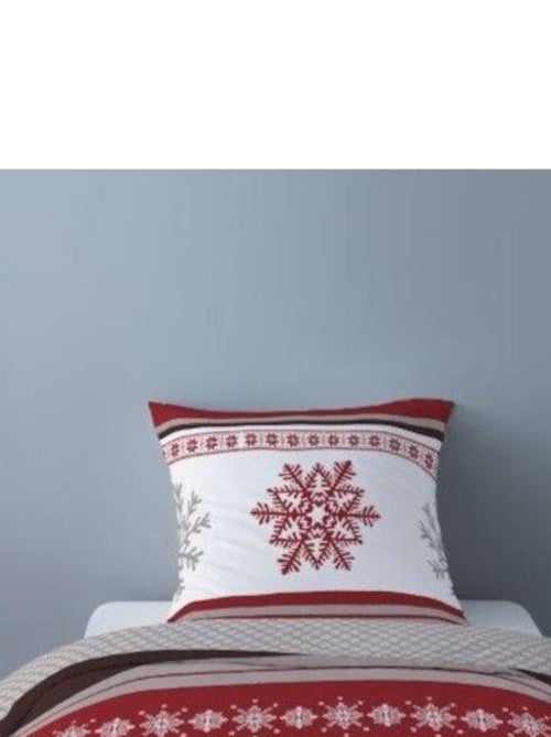 Housse de couette Flanelle 140x200 ADELE + 1 taie - Kiabi Housse de couette Flanelle 140x200 ADELE + 1 taie - Kiabi
