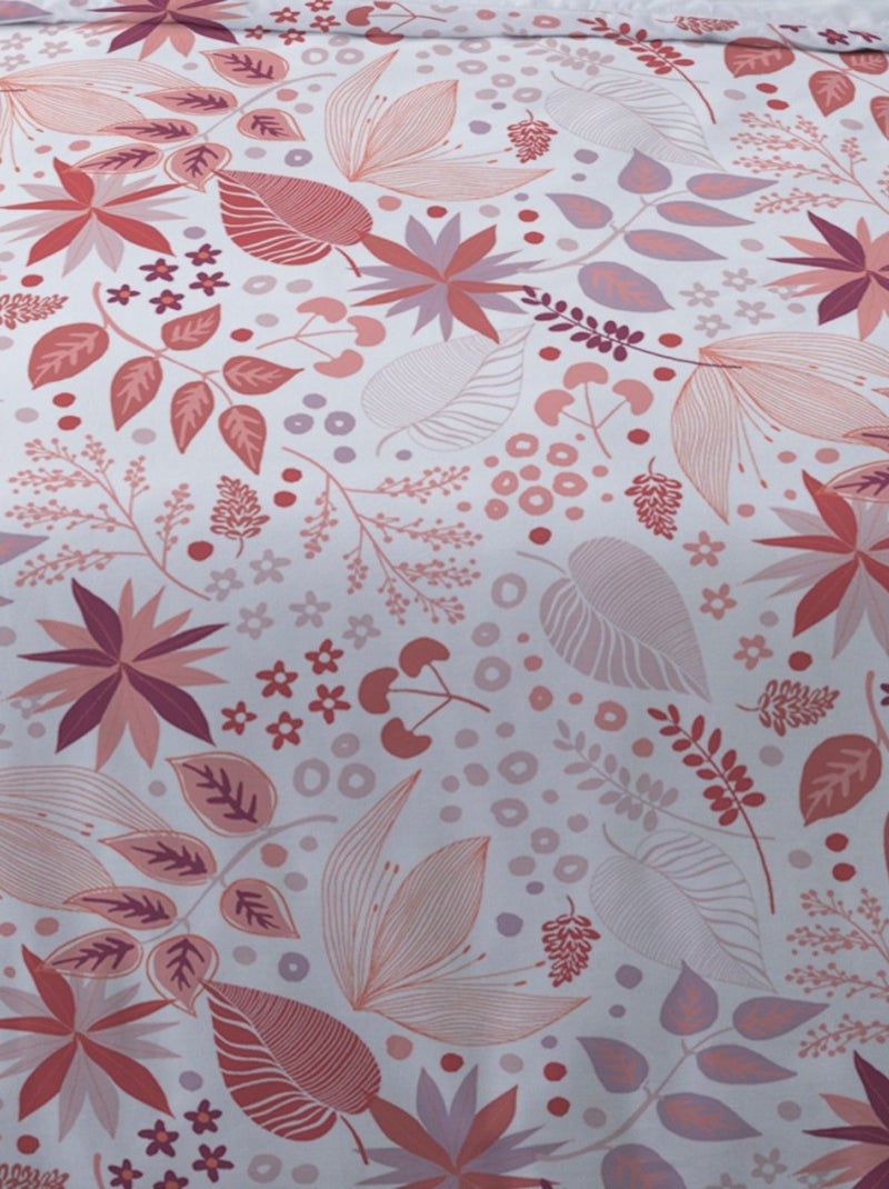 Housse de couette Flanelle 140x200 AMELIA + 1 taie Rose - Kiabi