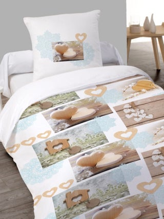 Housse de couette Flanelle 140x200 CHARMY + 1 taie