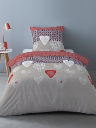Housse de couette Flanelle 140x200 NATY + 1 taie