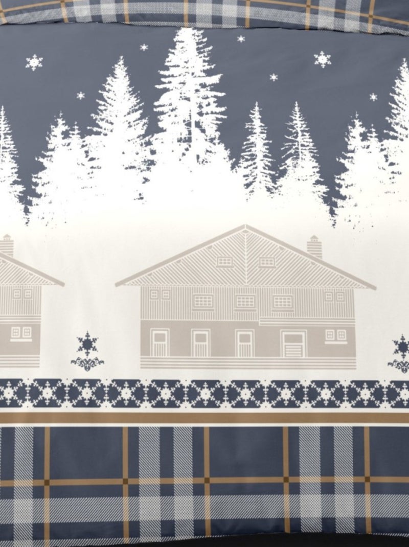 Housse de couette Flanelle 140x200 RIM + 1 taie Gris - Kiabi