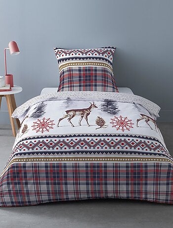 Housse de couette Flanelle 140x200 TIGNES + 1 taie