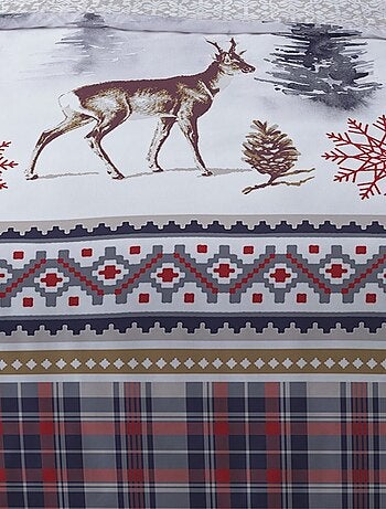 Housse de couette Flanelle 140x200 TIGNES + 1 taie