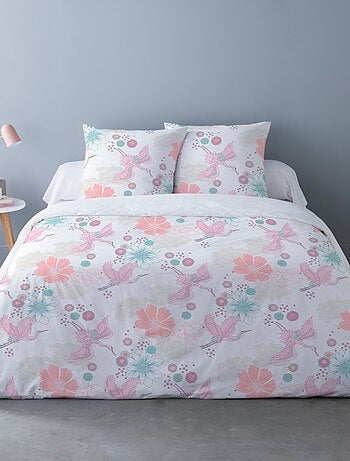 Housse de couette Flanelle 200x200 GRUE + 2 taies