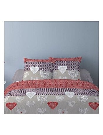 Housse de couette Flanelle 200x200 NATY + 2 taies