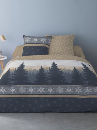 Housse de couette Flanelle 240x220 CHIMAY + 2 taies