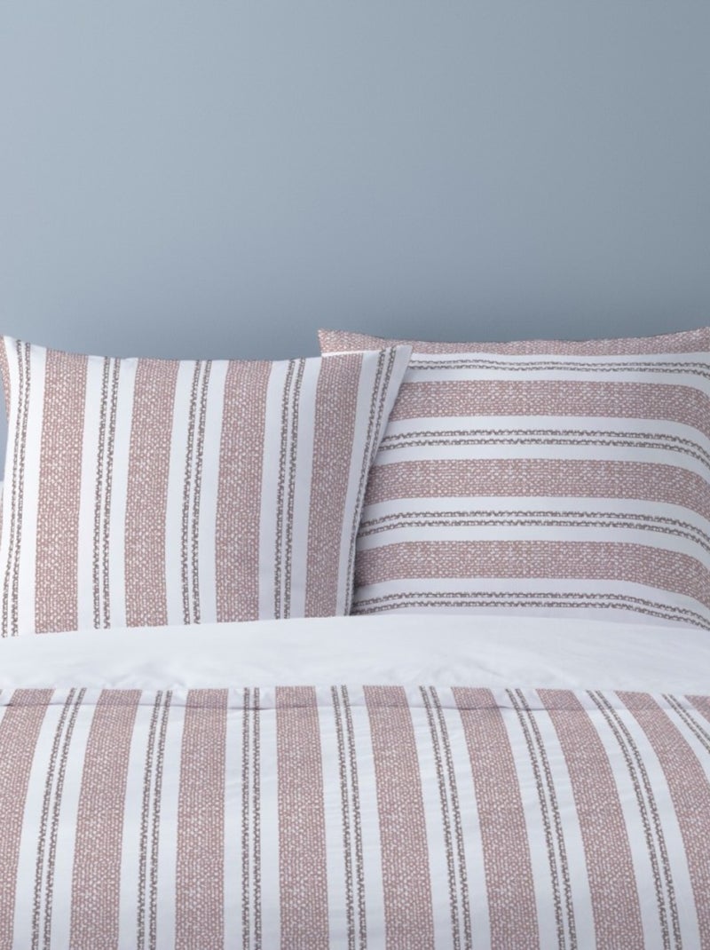 Housse de couette Flanelle 240x220 VEGA + 2 taies Gris - Kiabi