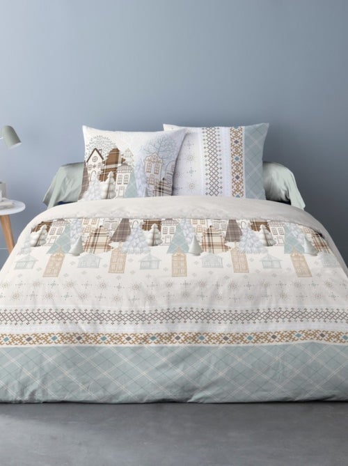 Housse de couette Flanelle 240x220 WEISS + 2 taies - Kiabi