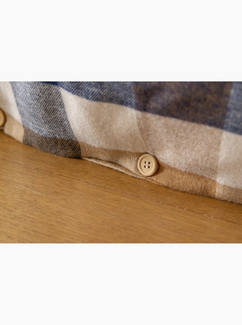 Housse de couette flanelle de coton basile – carreaux - Kiabi Housse de couette flanelle de coton basile – carreaux - Kiabi